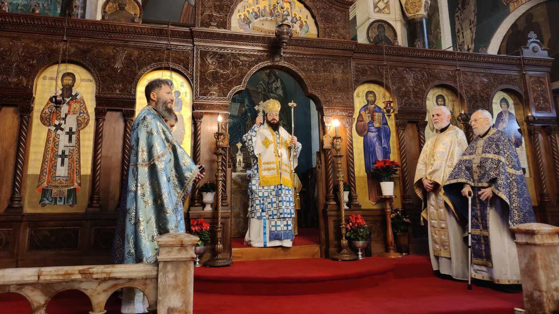 Служба у цркви Светог Саве у Лондону