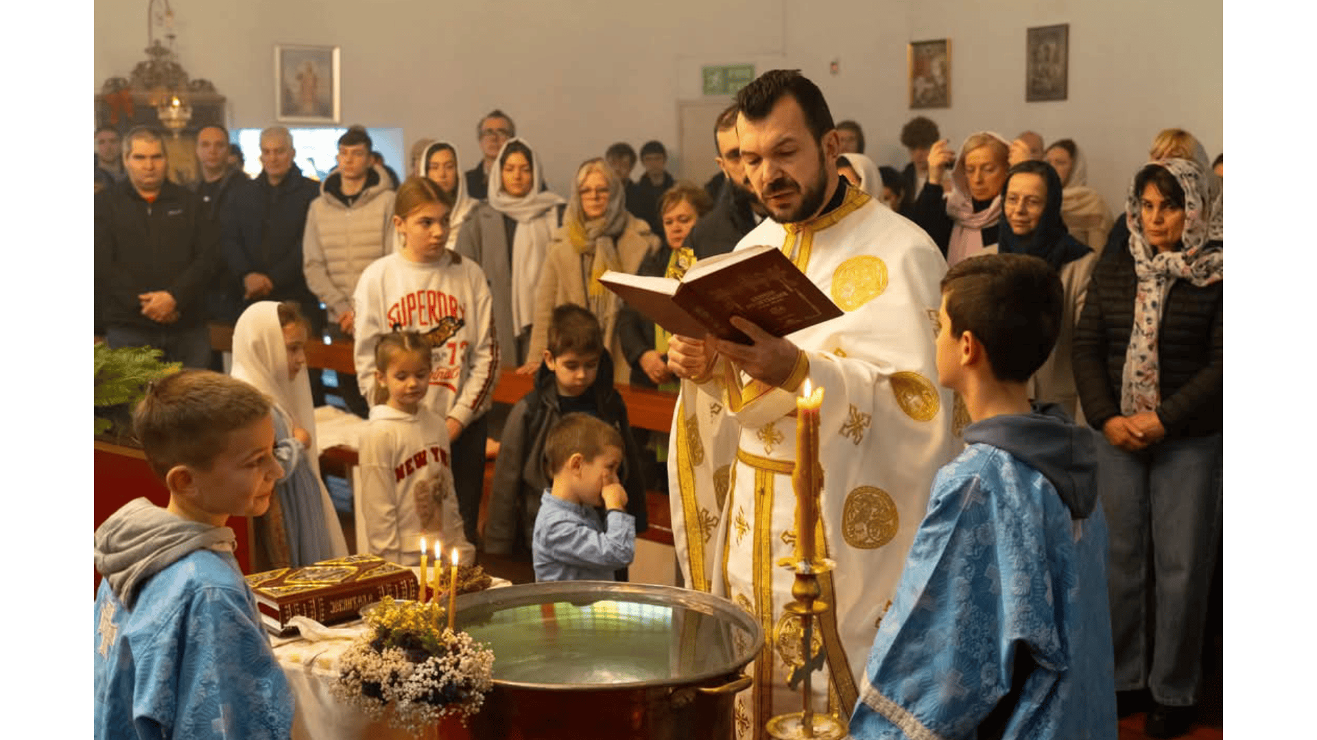 Богојављење  у Даблину – Света Литургија и крштење