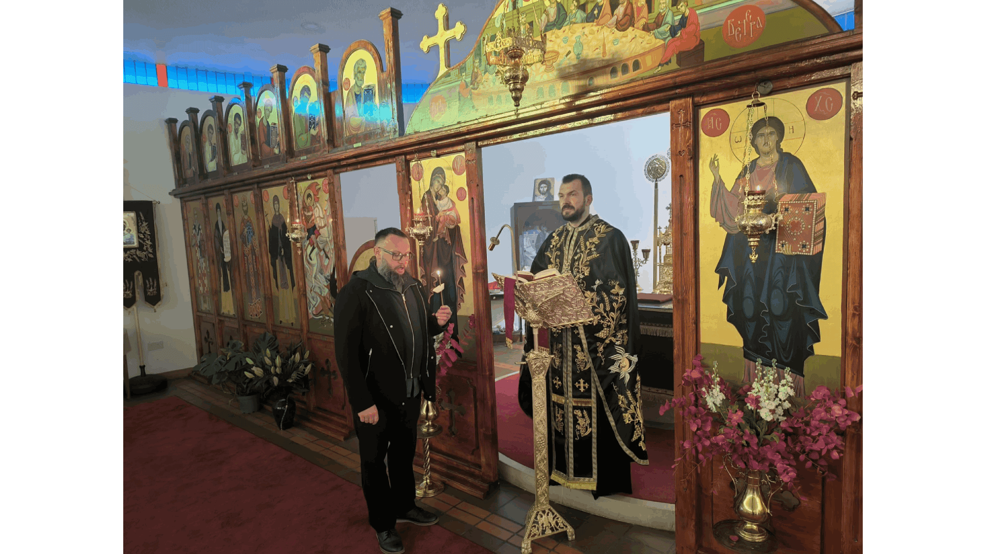 Велико бденије у храму Светог Георгија у Даблину
