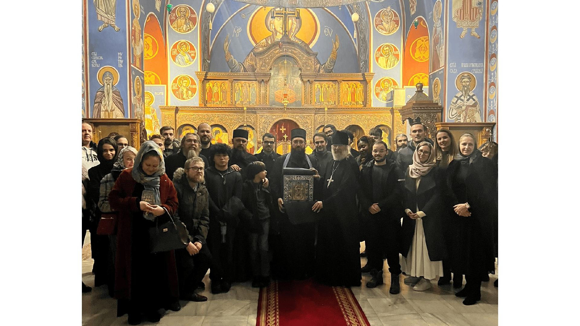 Свечани дочек иконе Пресвете Богородице Корено-Курске у Бирмингаму