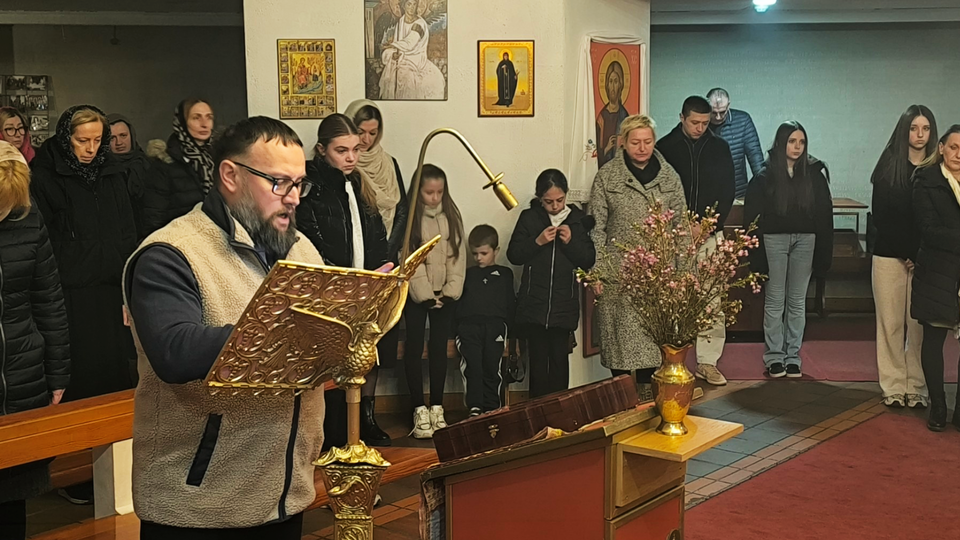 Литургија Пређеосвећених Дарова у храму Светог Георгија у Даблину