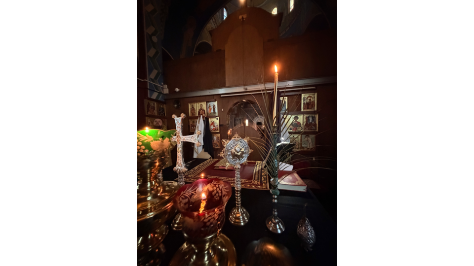 Света Литургија Пређеосвећених Дарова на Велику среду у бирмингамској Лазарици