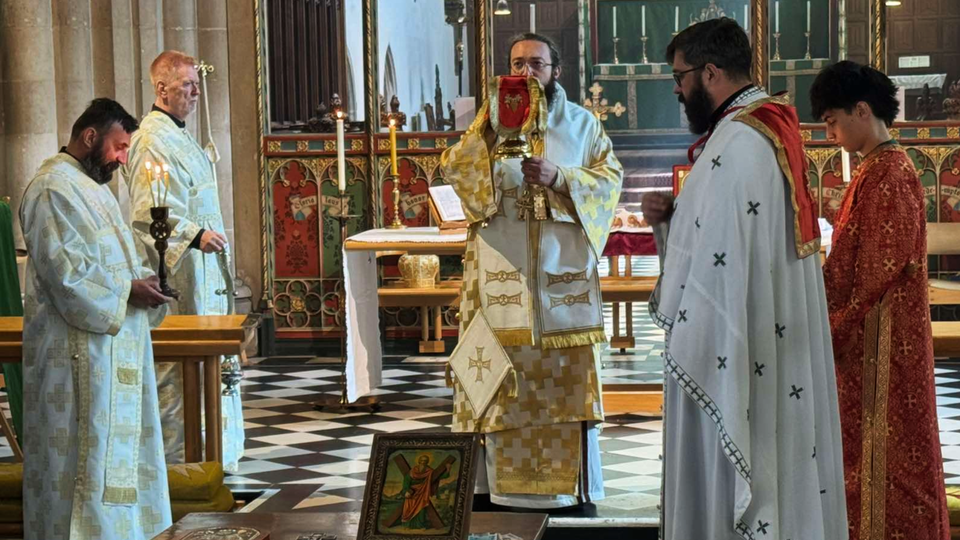 Архијерејска Литургија у Бедфорду у Недељу Свих Светих