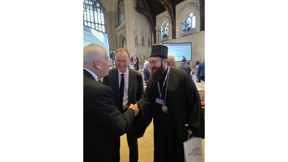 Bishop Nektarije Attends the National Parliamentary Prayer Breakfast at Westminster